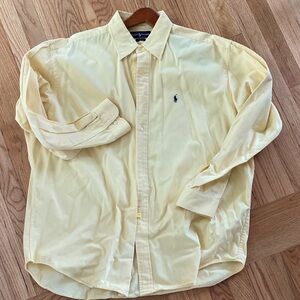 Ralph Lauren Light Yellow Cotton Shirt